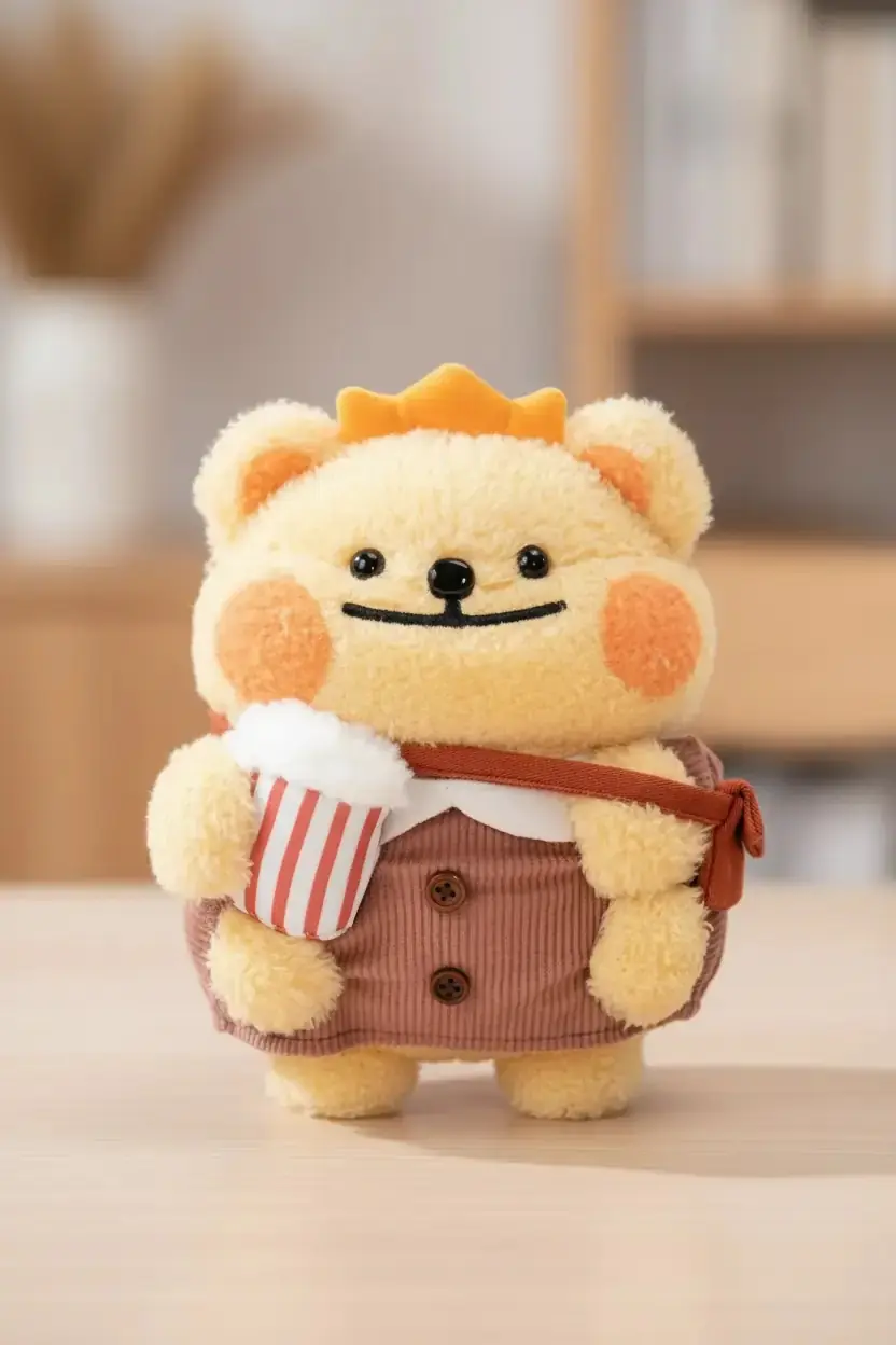 Miniso Lisanslı BearisBug Film Keyfi Peluş Oyuncak 20 Cm – Yumuşacık Tasarım