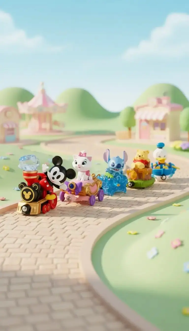 Disney Lisanslı Manyetik Tur Treni Blind Box – Koleksiyonluk Sürpriz Figür