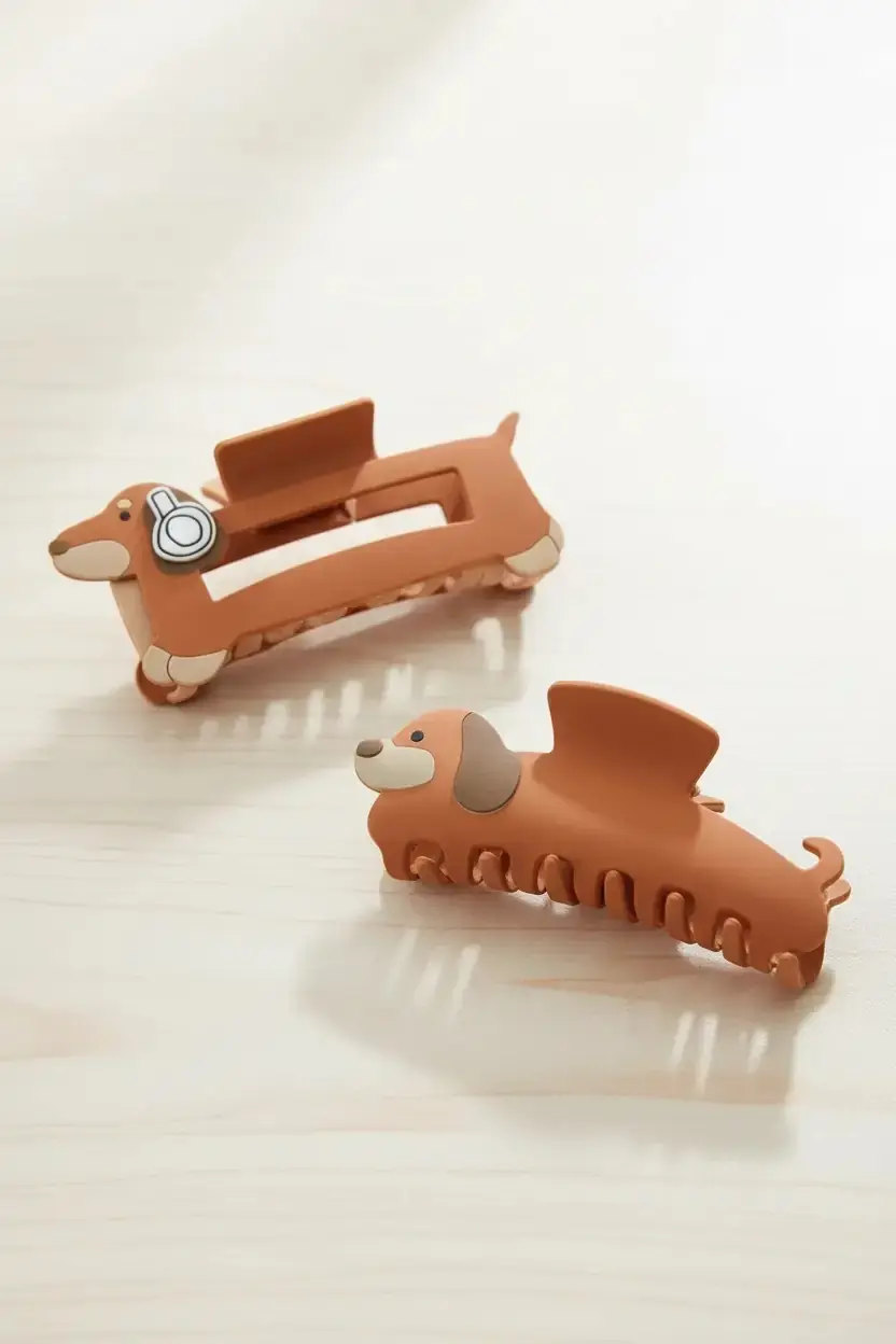 Miniso Lisanslı Dachshund Pençe Toka – Sevimli Hayvan Serisi 12,5 Cm