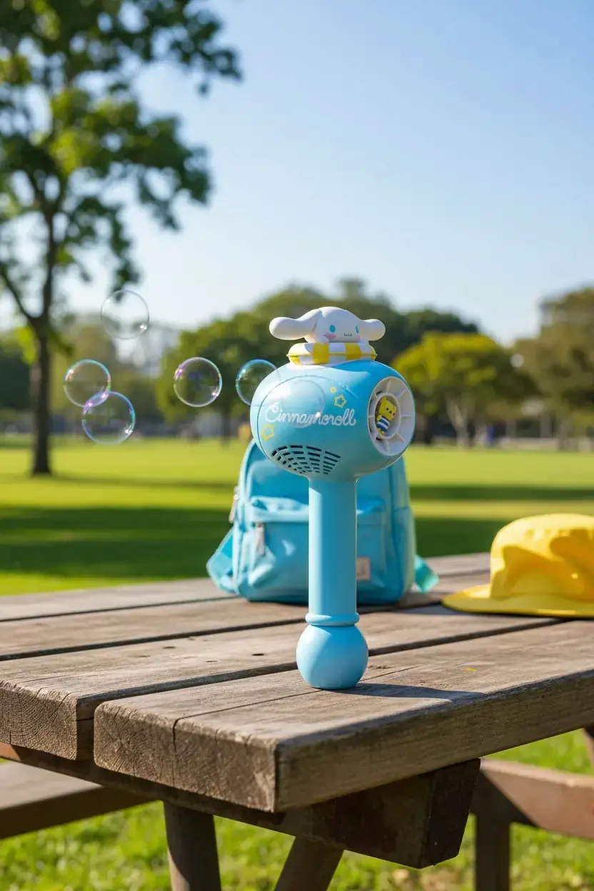 Cinnamoroll Lisanslı Jump into Summer Elektrikli Baloncuk Çubuğu – Yaz Eğlencesi