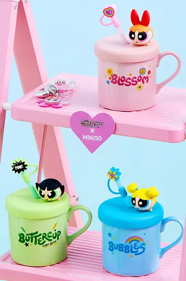 Powerpuff Girls Lisanslı Buttercup Süslemeli ve Pipetli Seramik Kupa 450 ML