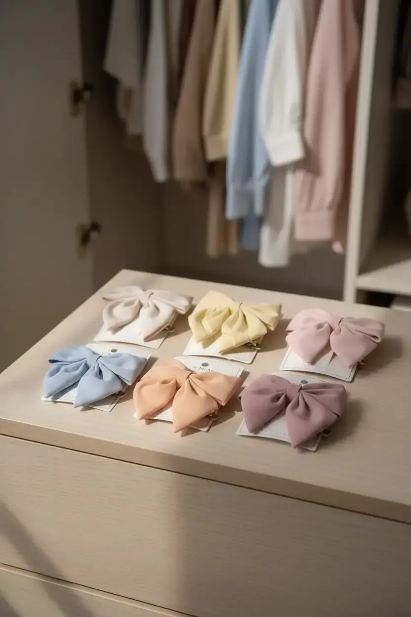 Kıstırmalı Saç Kurdelesi Tek Adet – Pastel Tonlar Şık Tasarım