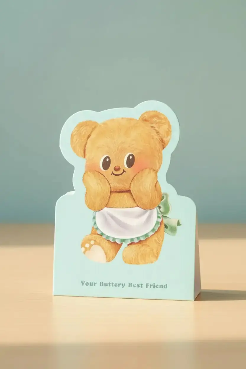 Miniso Lisanslı Butterbear Serisi Not Defteri Mini Boy Kompakt Tasarım 10.7 Cm
