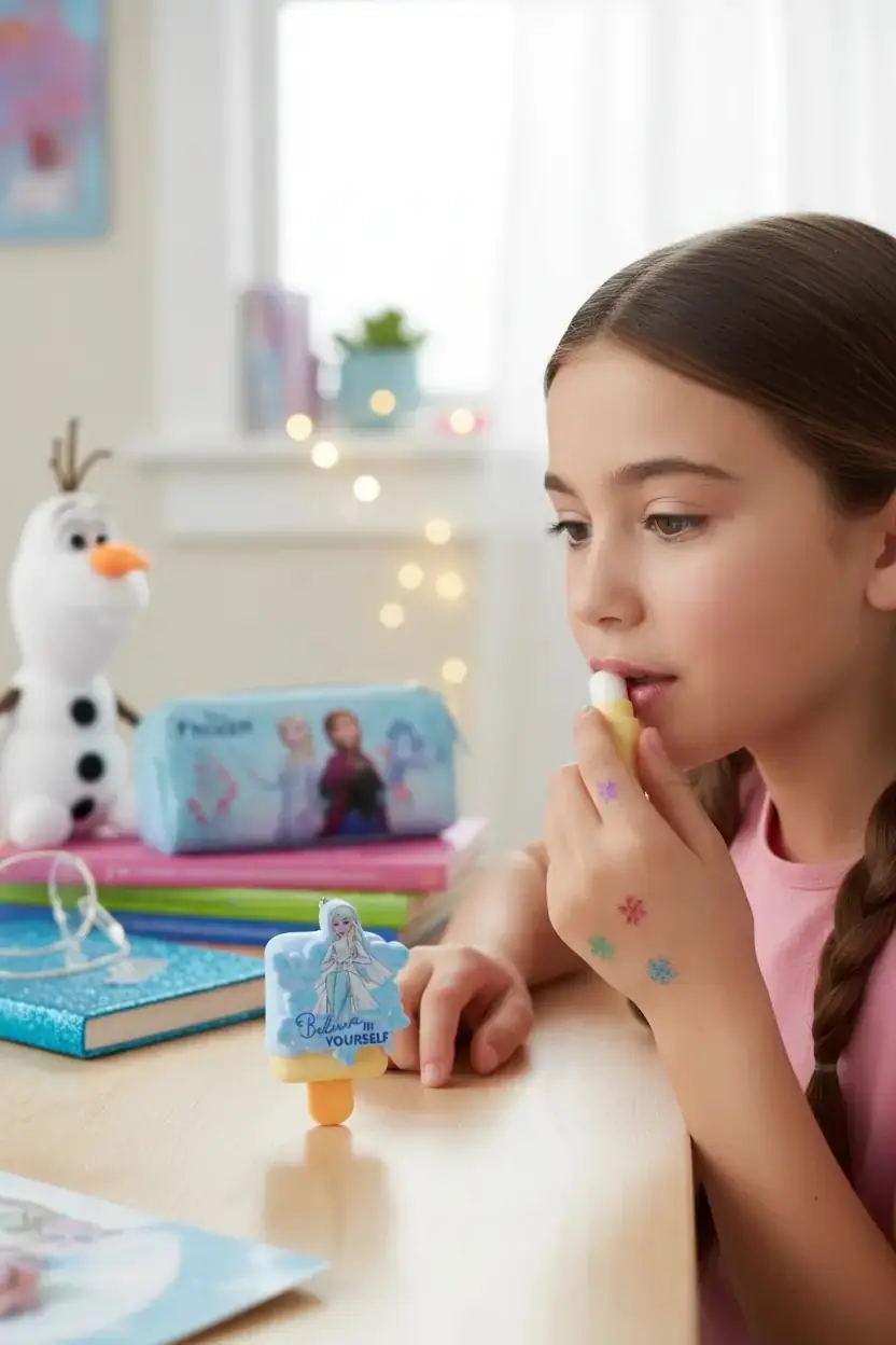 Disney Frozen Lisanslı Lip Balm Kar Tanesi - Elsa Figürlü Nemlendirici ve Koruyucu Dudak Bakım Kremi