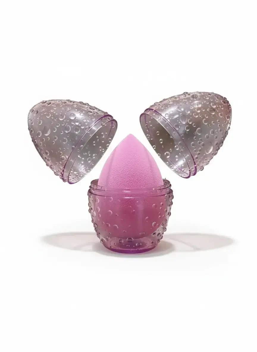 Miniso Lisanslı Yumurta Kapsüllü Makyaj Süngeri Mor – Pürüzsüz Uygulama Beauty Blender