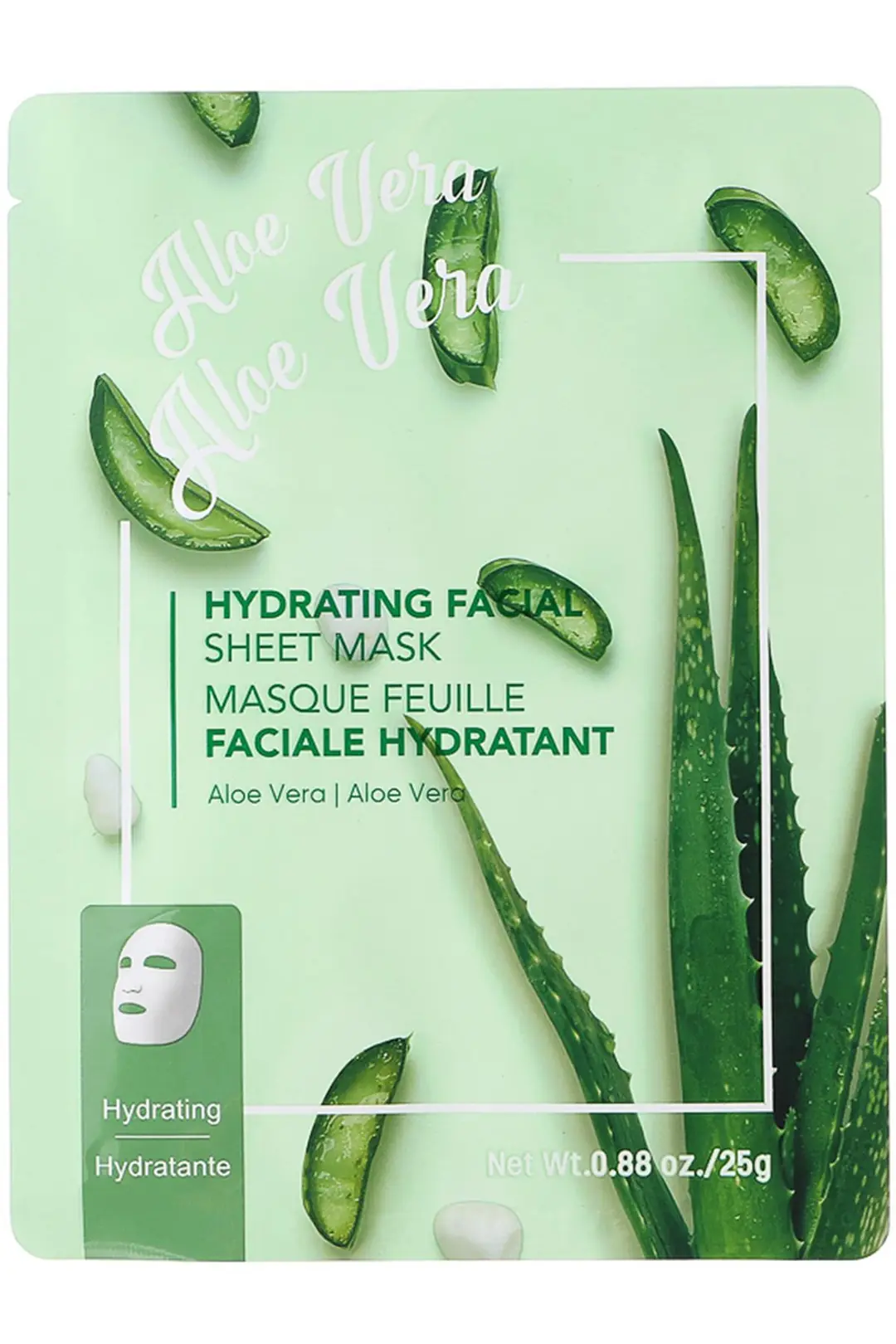 Miniso Lisanslı Aloe Vera Özlü Nemlendirici Kağıt Yüz Maskesi – Ferahlatıcı Cilt Bakımı