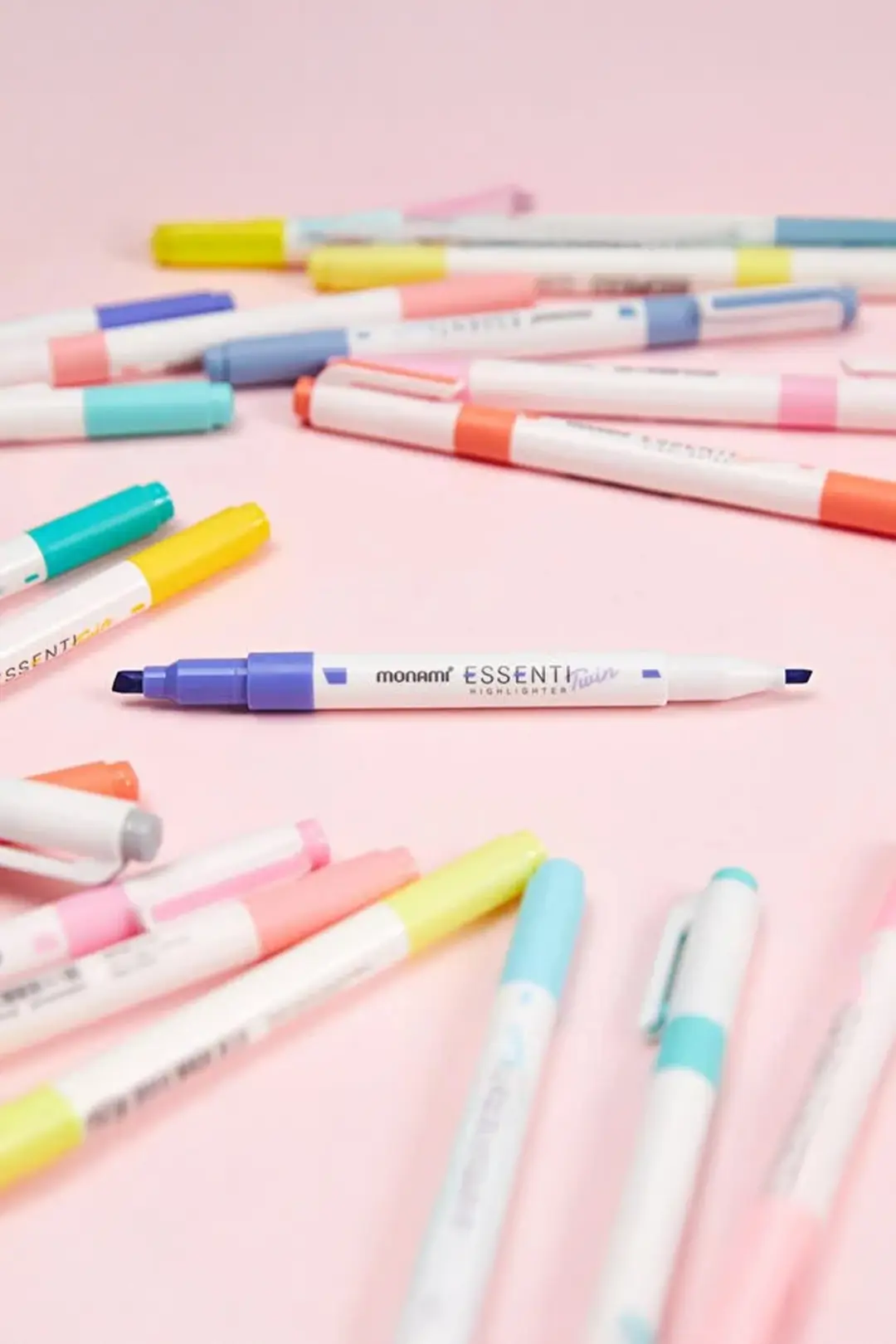 Monami Essenti Twin Fosforlu Kalem 4'lü – Fresh Air Pastel Çift Uçlu