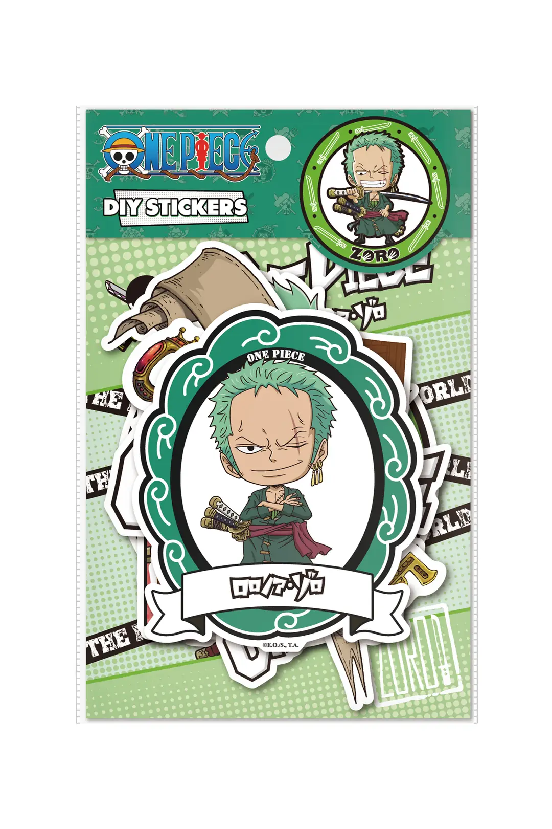 One Piece Klasik Koleksiyonu Dekoratif Çıkartma (Zoro)