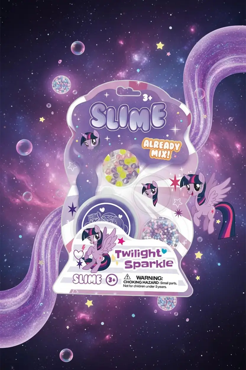 My Little Pony Lisanslı Slime Set – Twilight Sparkle Tek Renk Yumuşak Doku