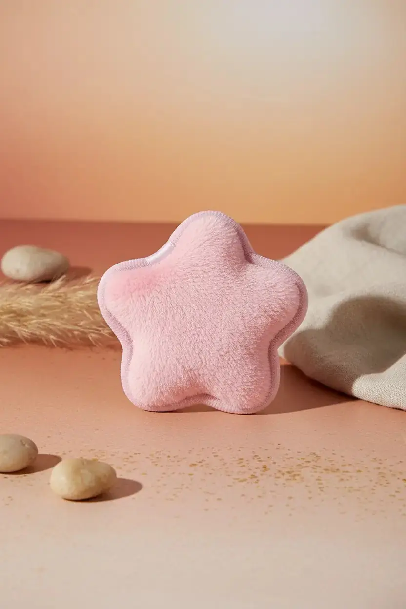 Miniso Lisanslı Sakura Çiçeği Makyaj Temizleme Süngeri – Yumuşak Cilt Temizleme Pedi