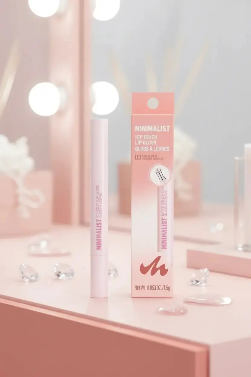 Miniso Lisanslı Minimalist Icy Touch Dudak Parlatıcısı – 03 Kiremit Kırmızısı