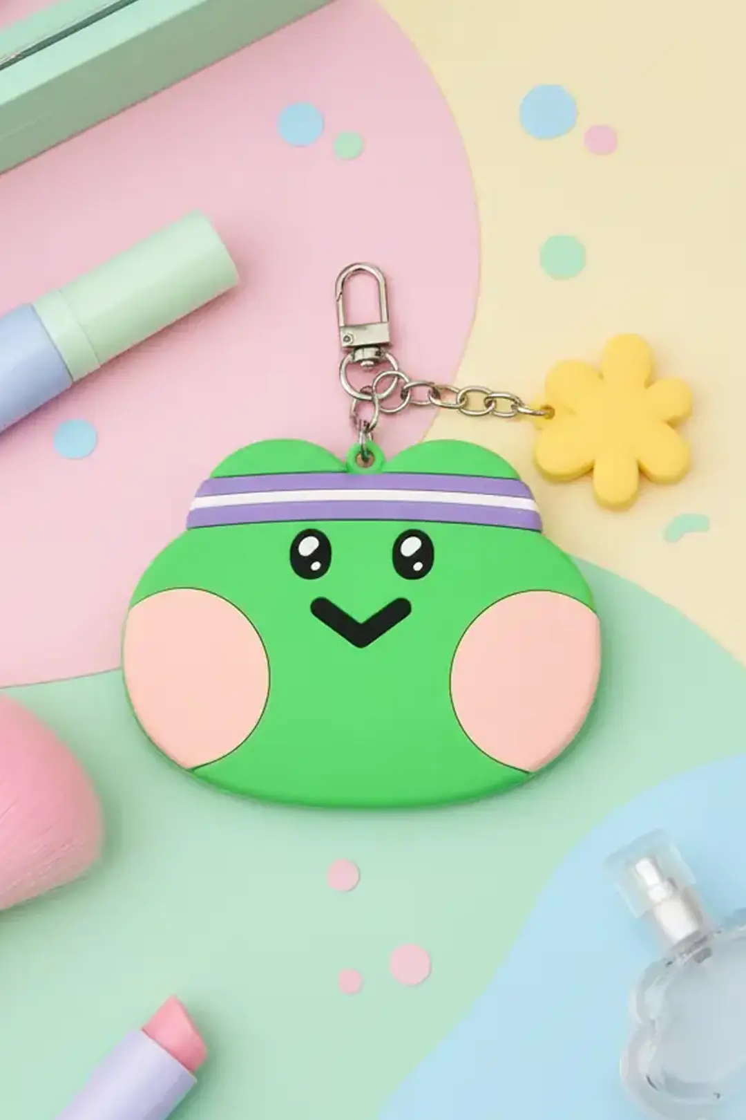 Miniso Lisanslı Minini Koleksiyonu Lenini Kompakt Ayna Anahtarlık Detaylı Makyaj Aynası