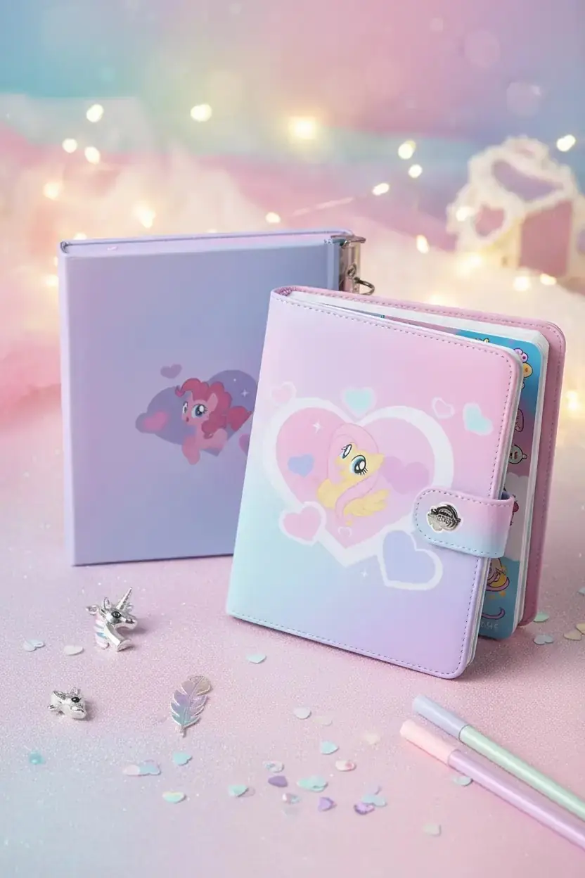 My Little Pony Lisanslı 4 Bölmeli Kartlık – Işıltılı Kapaklı Çok Amaçlı Kart Organizeri 18,5 Cm