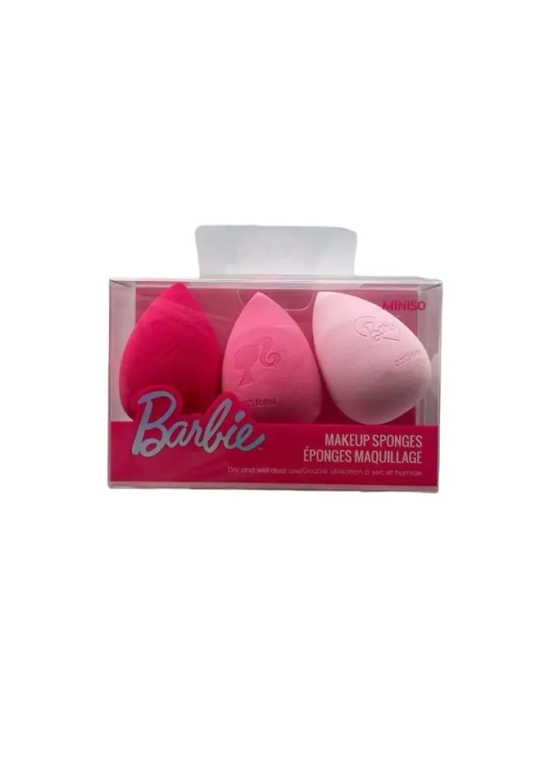 Barbie Lisanslı 3’lü Makyaj Süngeri – Kusursuz Ten Makyajı İçin Profesyonel Set 11.8 Cm