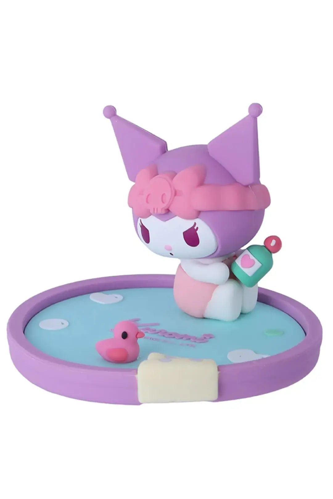 Sanrio Lisanslı Banyo Serisi Kuromi Masa Üstü Telefon ve Tablet Tutucu