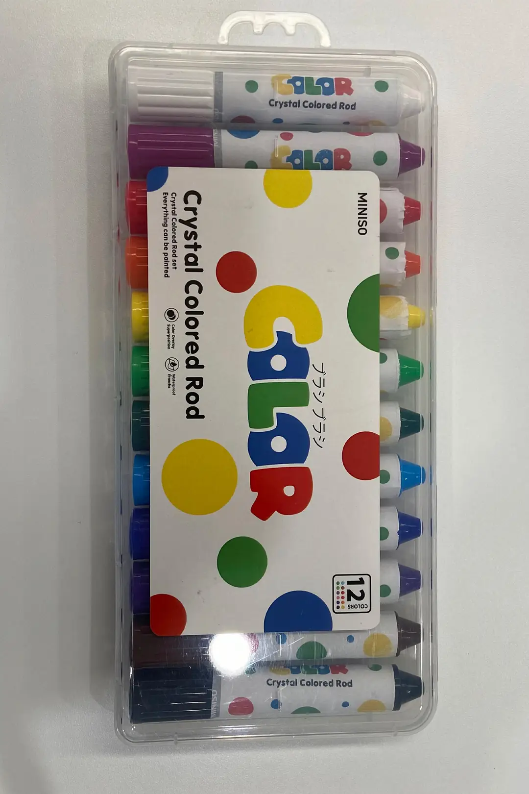 Miniso Lisanslı Polka Dot Pastel Marker Seti 12 Renk – Yumuşak Tonlar