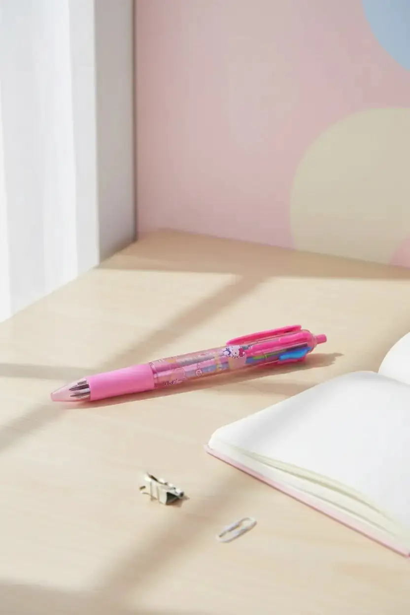 Sanrio Lisanslı Hello Kitty Tatlı Fabrikası 4 Renkli Kalem 14,5 Cm – Pratik Tasarım