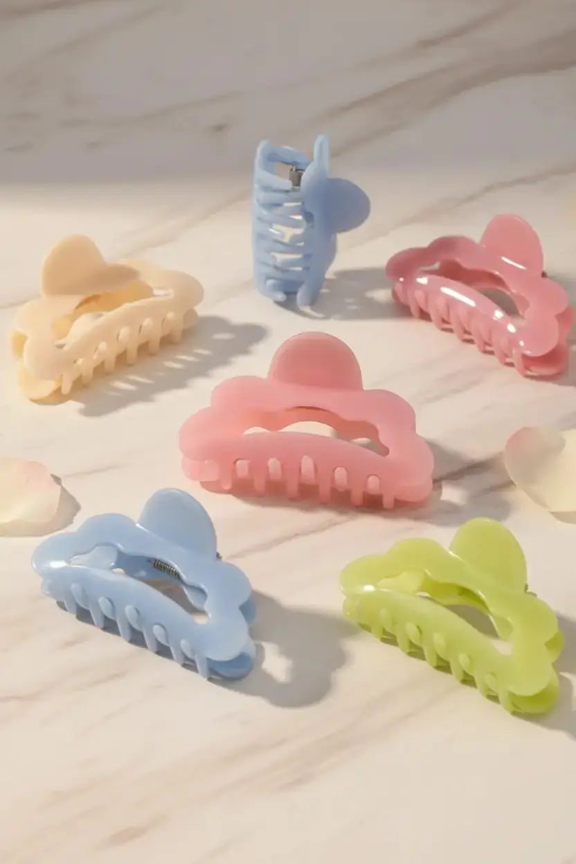 Miniso Lisanslı Renkli Selüloz Asetat Saç Klipsi