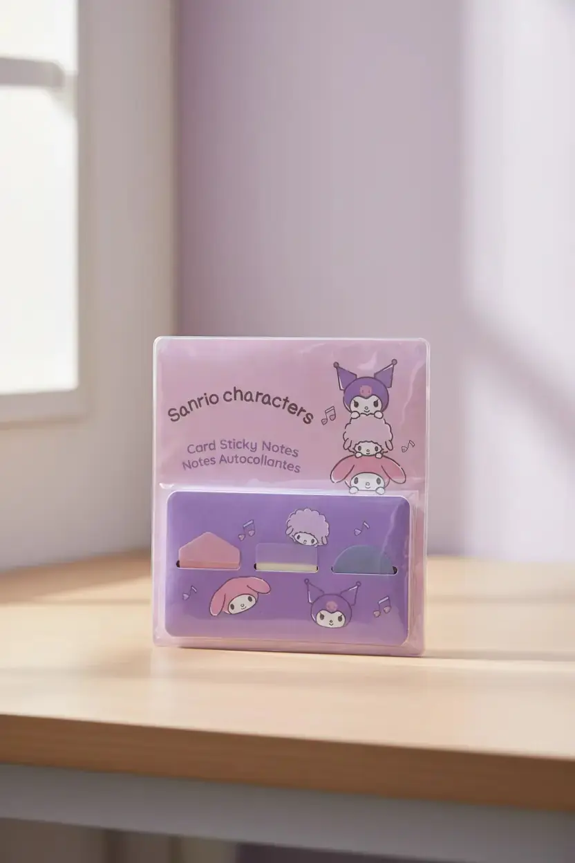 Sanrio Lisanslı Karakterler Kart Yapışkan Mini Notlar – 60 Yaprak