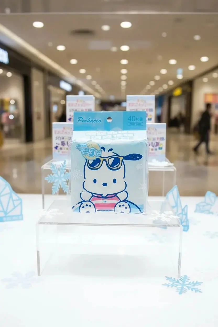 Sanrio Lisanslı Pochacco Serinletici Islak Mendil 2x20 Adet – Mentollü, Toplam 40 Adet