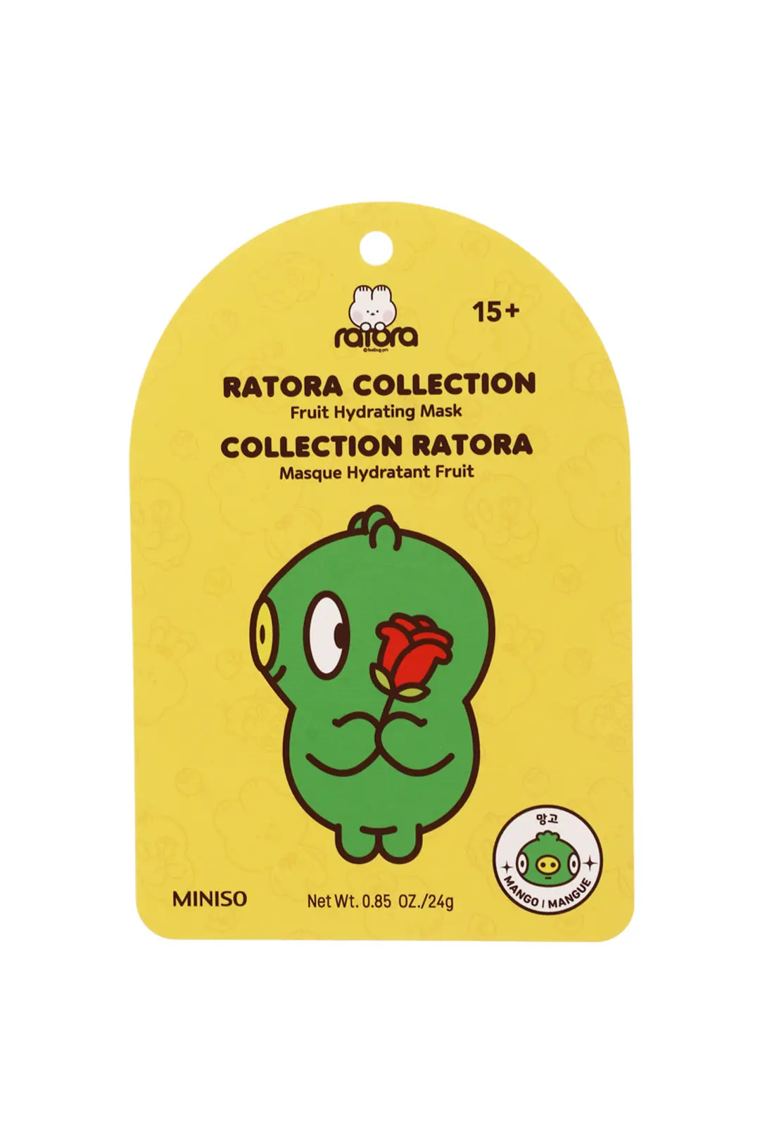 Miniso Lisanslı Ratora Collection Fruit Hydrating Mask – Mango Özlü Nemlendirici Kağıt Yüz Maskesi