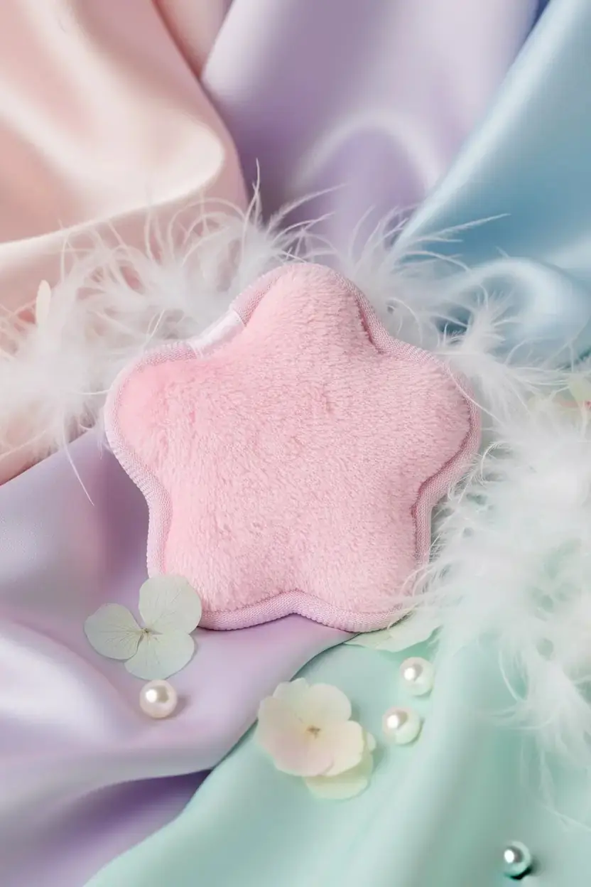 Miniso Lisanslı Sakura Çiçeği Makyaj Temizleme Süngeri – Yumuşak Cilt Temizleme Pedi