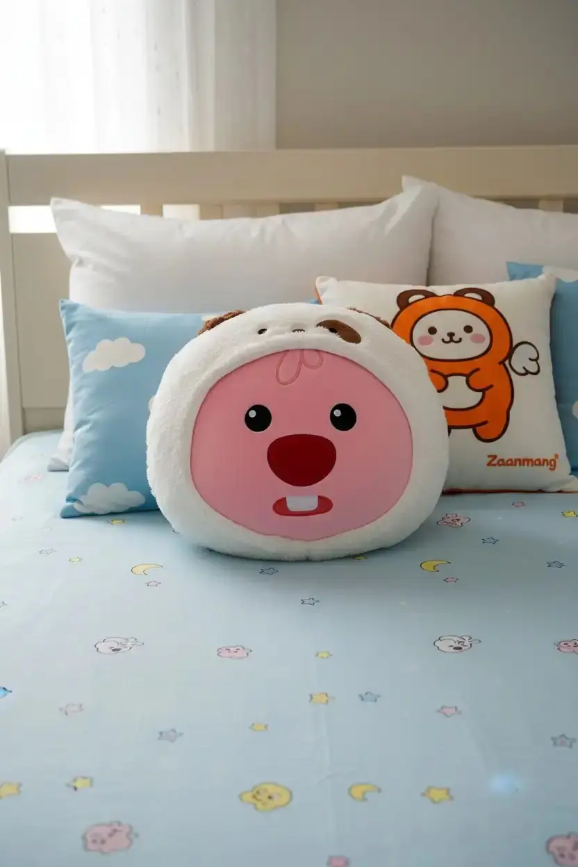Zanmang Loopy Lisanslı Köpek Kostümlü Dekoratif Peluş Yastık 40 cm