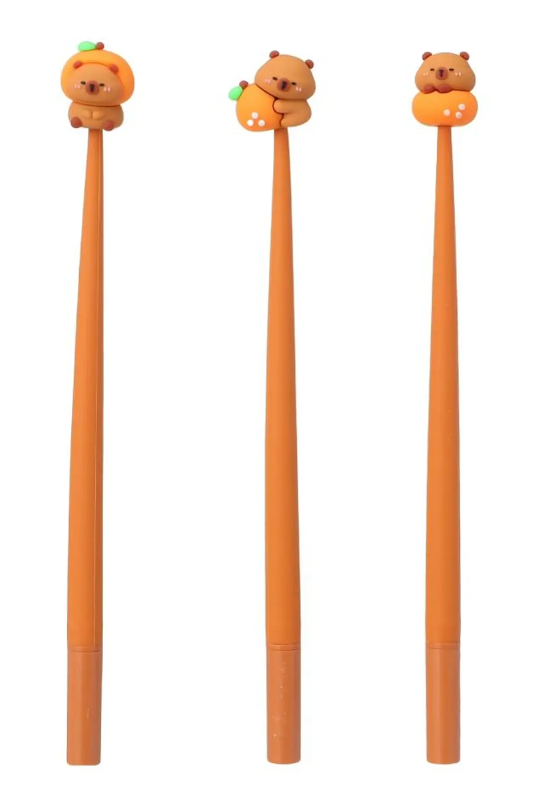 Miniso Lisanslı Mutlu Fırın Serisi Sallanır Jel Kalem (0,5 Mm, Siyah) – 3 Çeşitli Model Seti