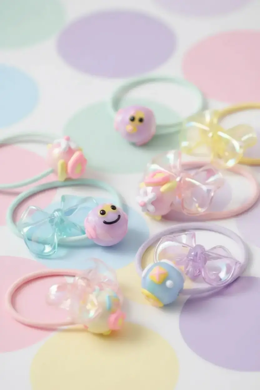 Miniso Lisanslı Eğlenceli Boncuklu Saç Tokası Seti – 2 Adet Renkli Tasarım