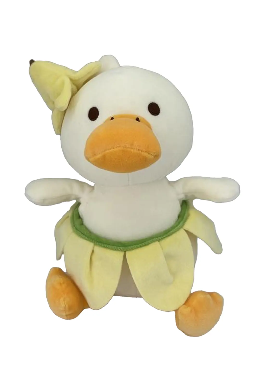 Miniso Lisanslı Plaj Serisi Muz Temalı Dalgıç Ördek Peluş – 28 cm