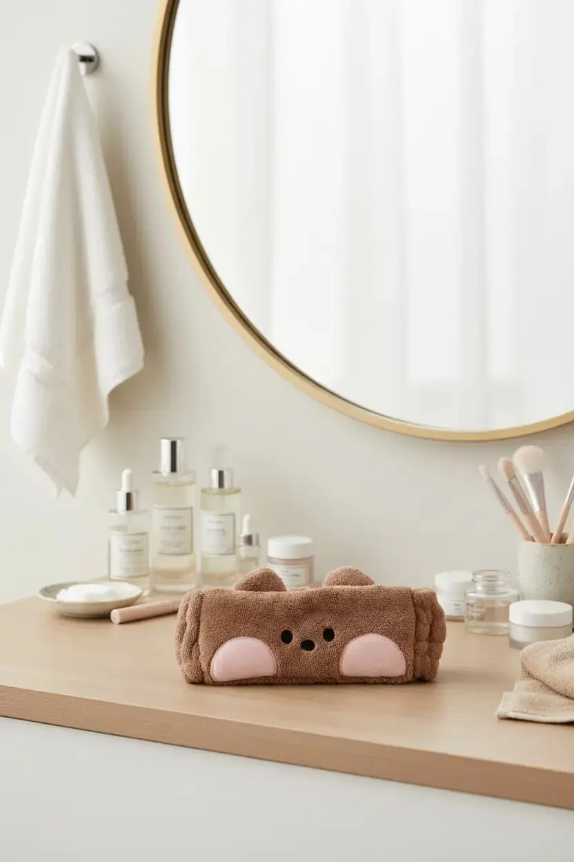 Miniso Lisanslı Minini Serisi Bnini Saç Bandı – Makyaj & Cilt Bakımı İçin Yumuşak Ve Esnek
