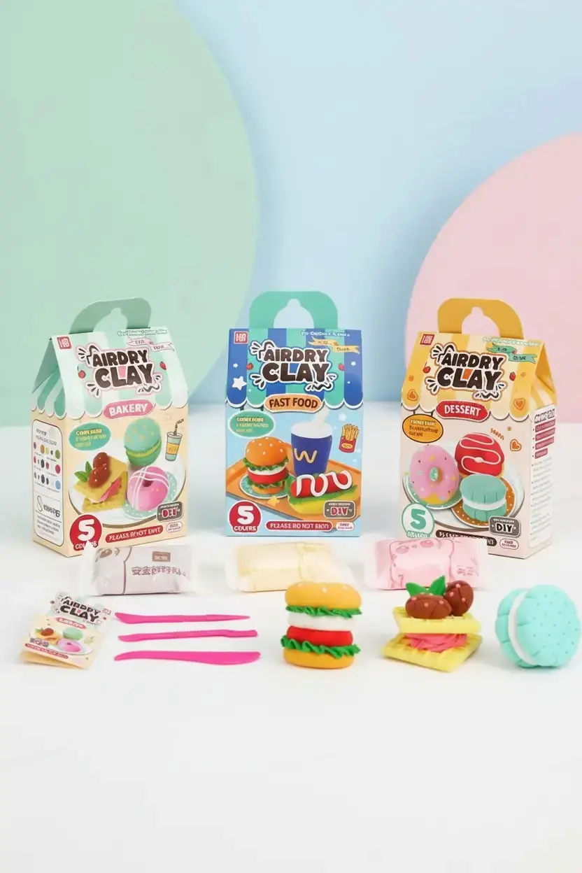Miniso Lisanslı Yemek Serisi Oyun Hamuru – 3 Model 17,2 Cm