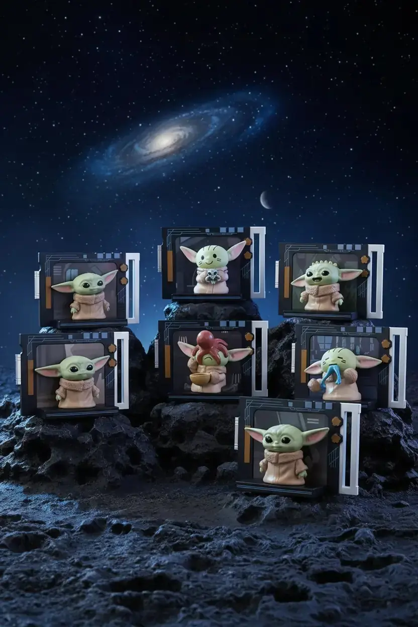 Star Wars Lisanslı Grogu Sürpriz Kutu Figür – Eğitim Günü 12 Cm