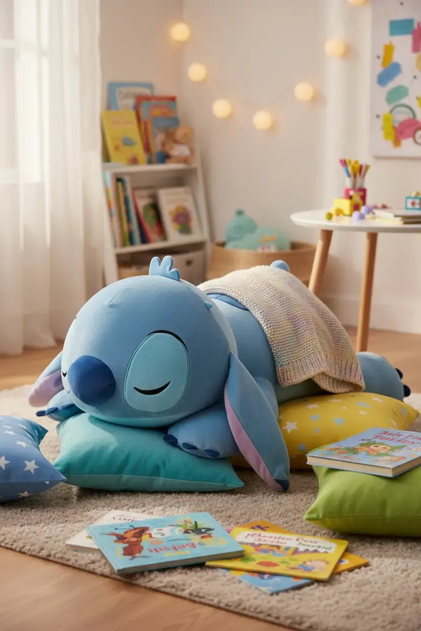 Disney Lisanslı Yatan  Peluş Oyuncak 61 cm- (Stitch)
