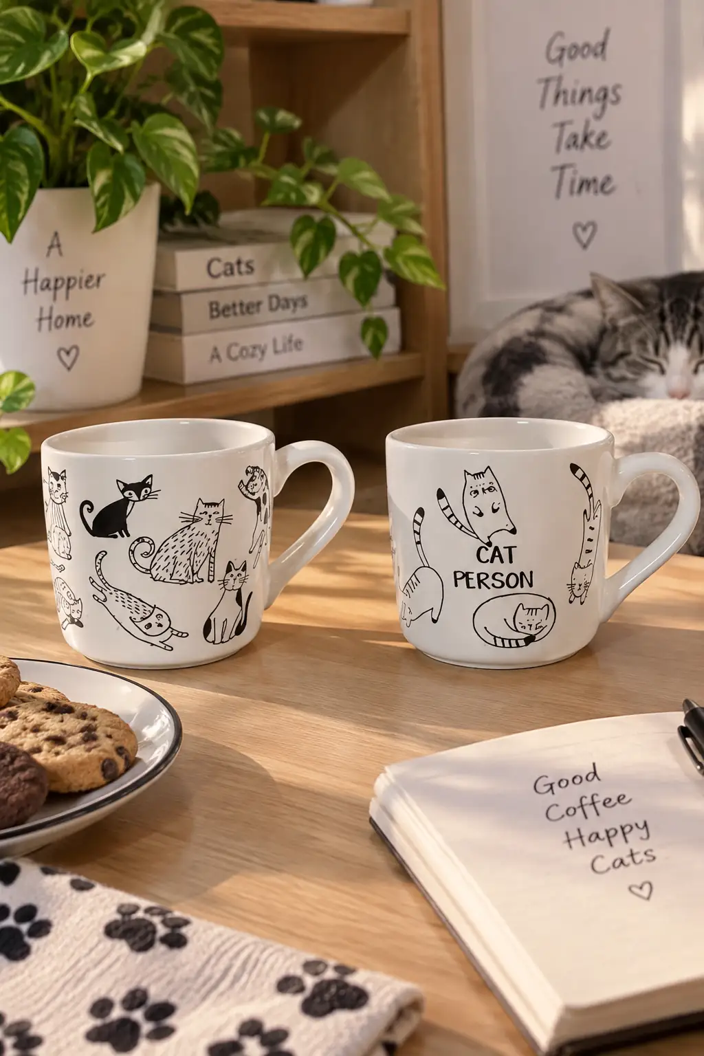 Miniso Lisanslı Yavru Kedi Seramik Kupa 450 mL – Sevimli Tasarım