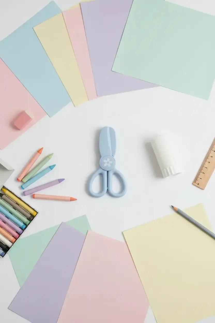Miniso Lisanslı Basic Serisi Çocuk Makası Mavi – Okul ve El İşi İçin Pratik Çocuk Makası