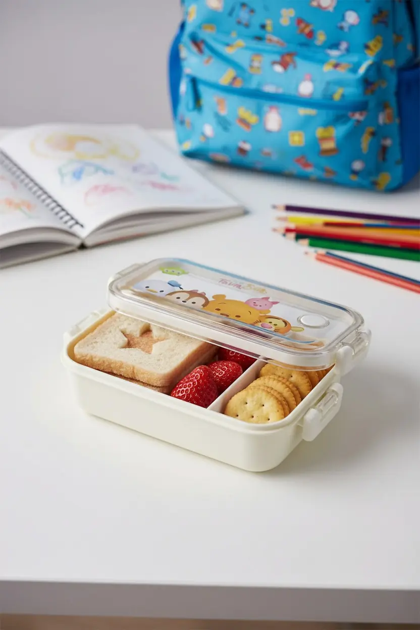 Disney Lisanslı Tsum Tsum Serisi Yemek Kabı 450 ml Sızdırmaz Saklama Kabı