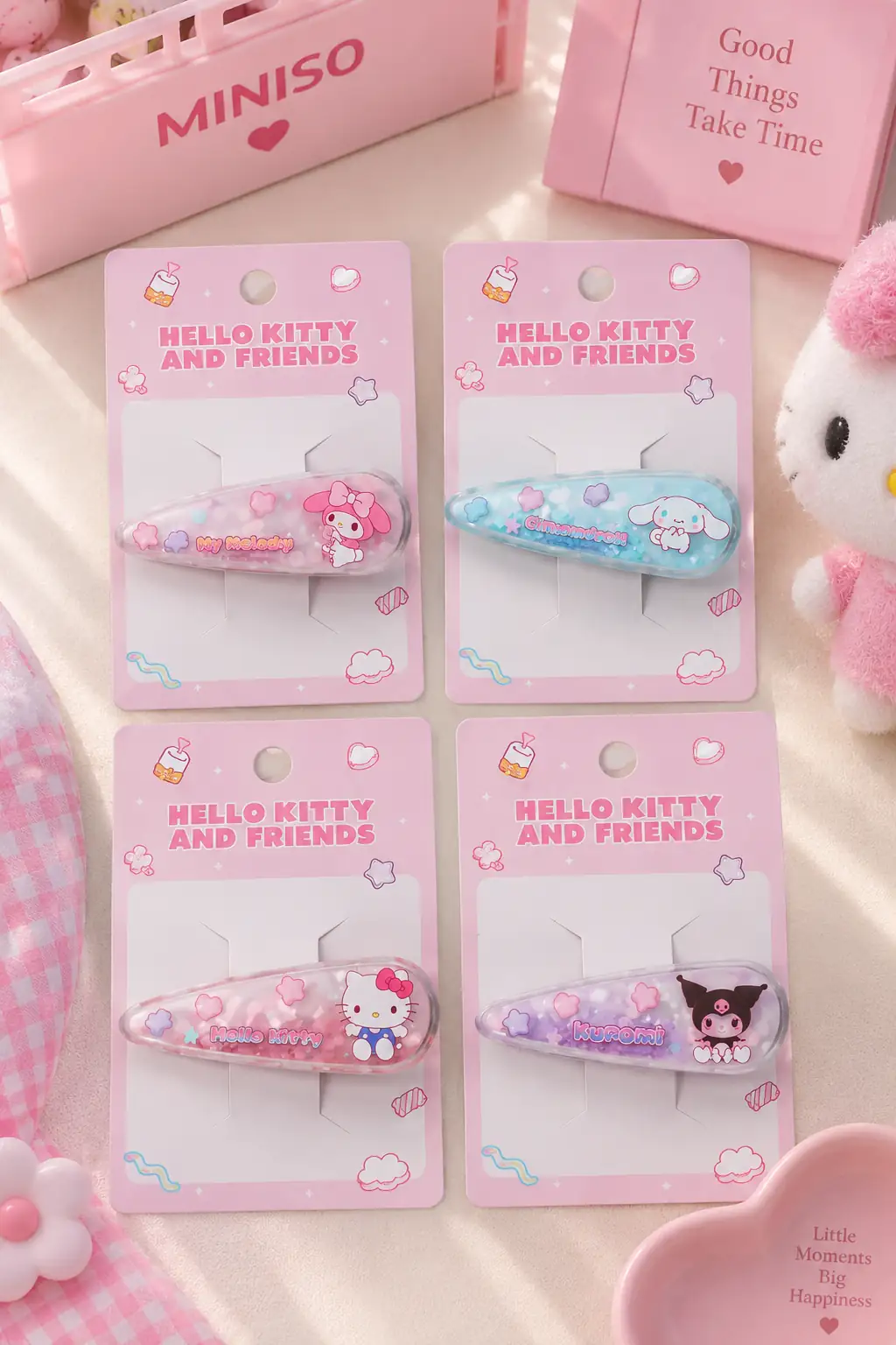 Sanrio Lisanslı Hello Kitty Ve Arkadaşları Tatlı Fabrika Saç Tokası – Renkli & Hafif Tasarım