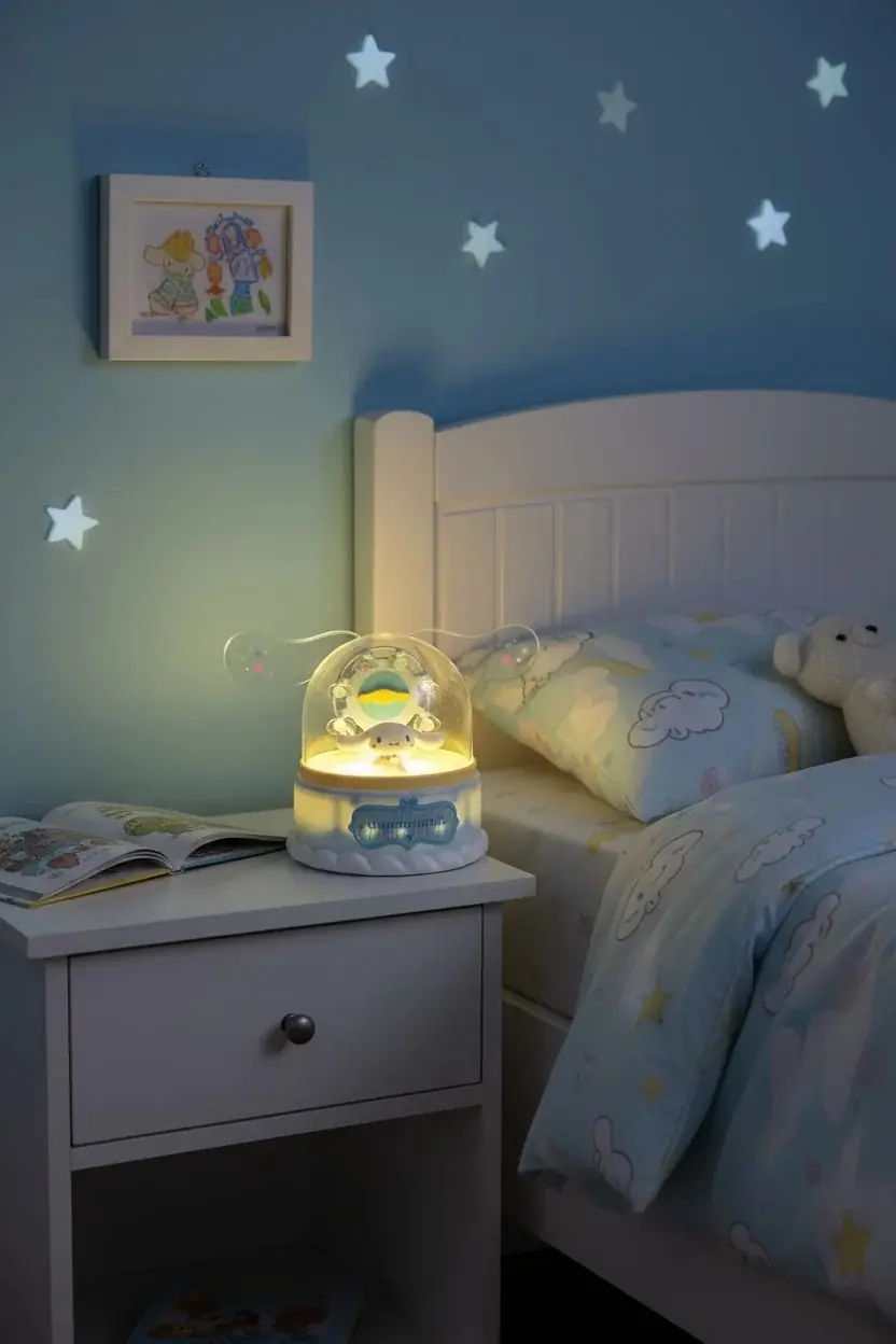 Sanrio Lisanslı Cinnamoroll Dekoratif Gece Lambası 19 CM