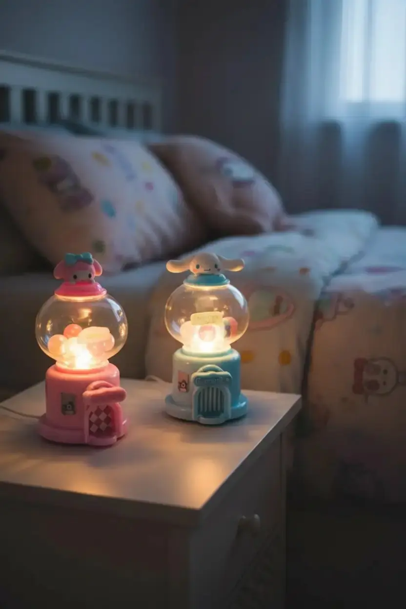 Sanrio Lisanslı My Melody Fanus Gece Lambası – Yumuşak Işıklı Sevimli Tasarım 13,5 Cm