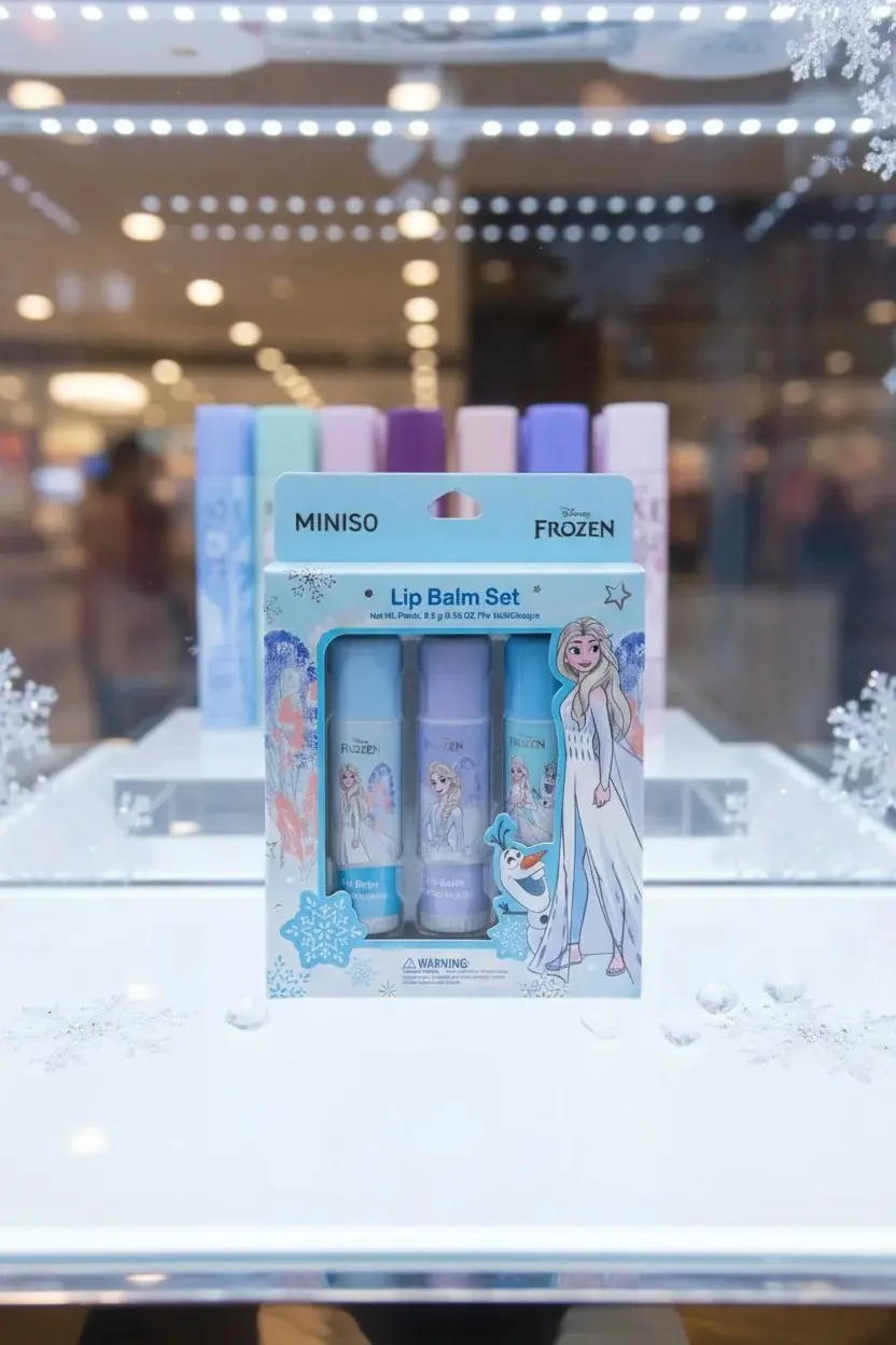 Disney Frozen Lisanslı Lip Balm Seti (3 adet) - Mavi