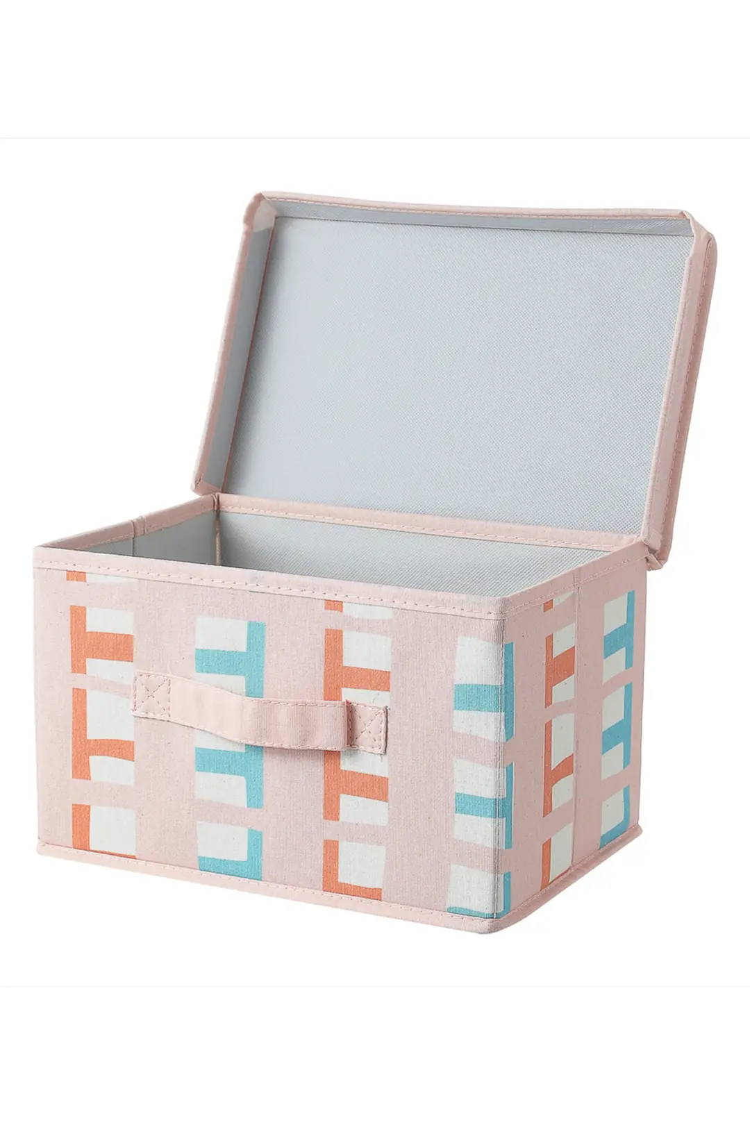 Miniso Lisanslı Kapaklı Katlanır Saklama Kutusu – Pembe Dekoratif Eşya Düzenleyici ve Organize Kutusu 29 Cm
