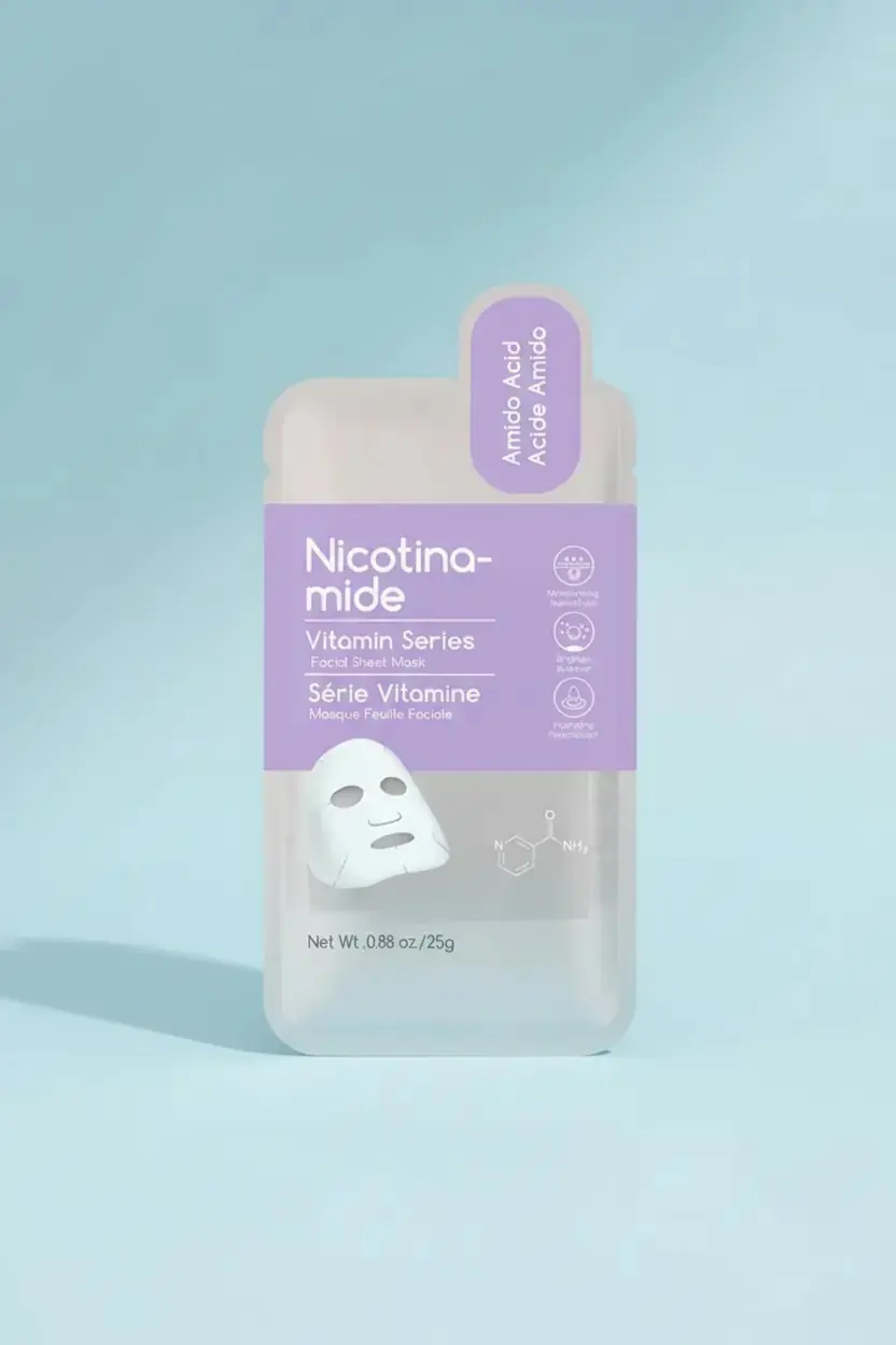 Miniso Lisanslı Niasinamide İçerikli Canlandırıcı ve Aydınlatıcı Kağıt Yüz Maskesi