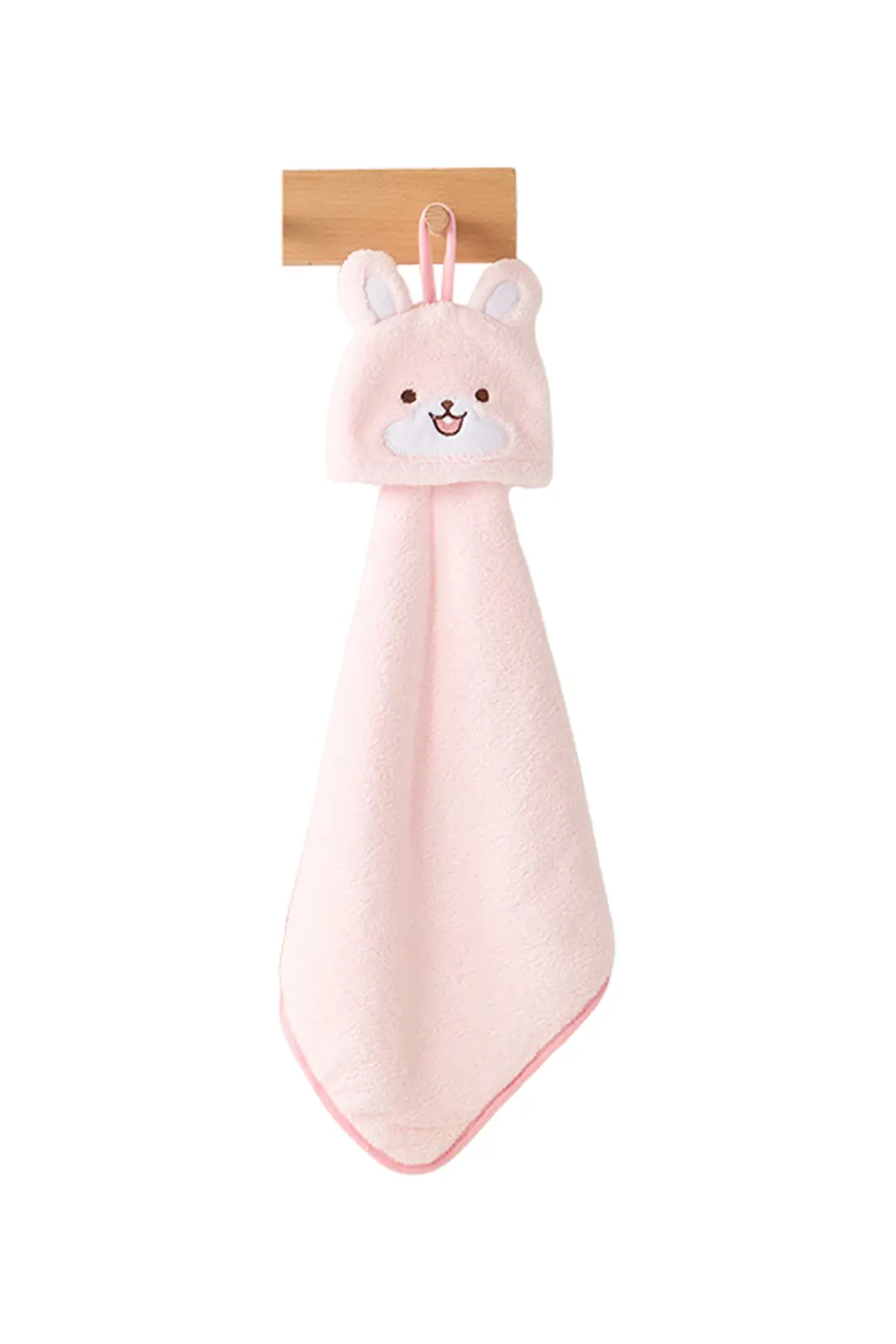 Miniso Lisanslı Sevimli Hayvanlar Serisi Tavşan Emici El Havlusu – Mikrofiber Dokulu Askılı Mutfak Ve Banyo Havlusu 30 Cm