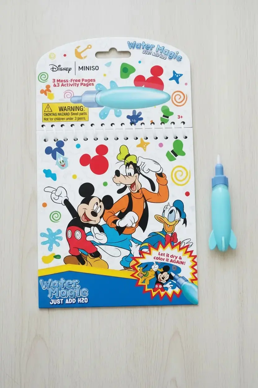 Disney Mickey Mouse Lisanslı Water Magic Boyama Seti Suyla Boyanan 23.3 Cm