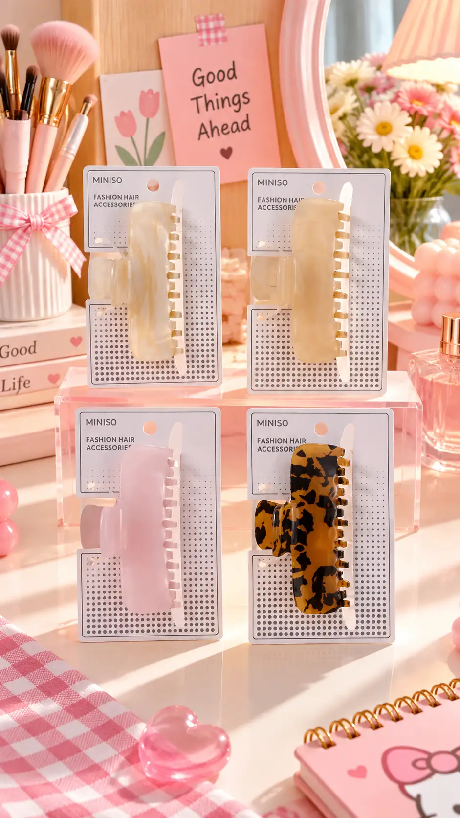 Miniso Lisanslı Basic Kıskaç Toka – Günlük Sade Tasarım 12 Cm