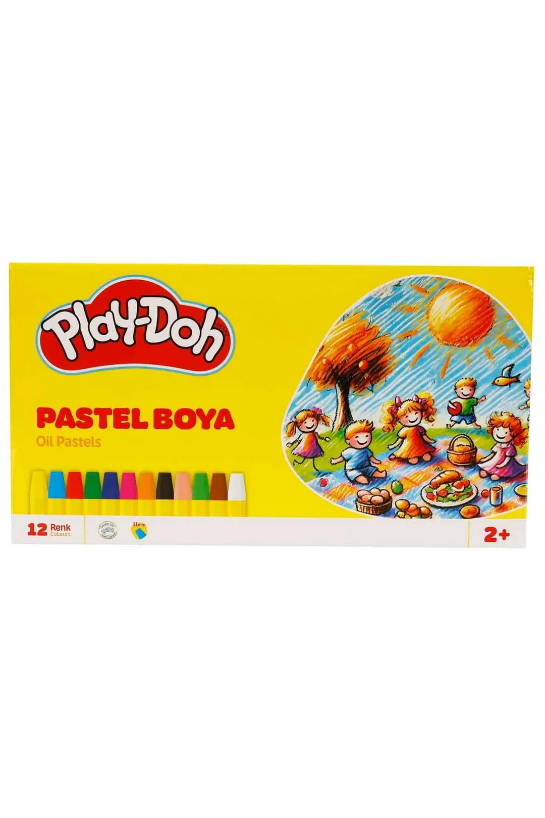 Play-Doh Pastel Boya 12 Renk – Yağlı Pastel Boya Seti