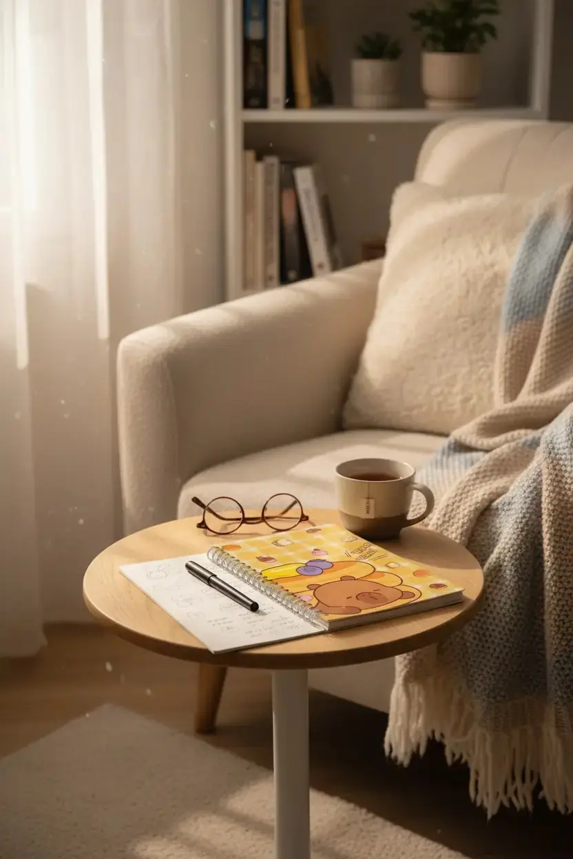 Miniso Lisanslı Pişirme Serisi A5 Telli Not Defteri Kapibara Souffle 20.4 Cm