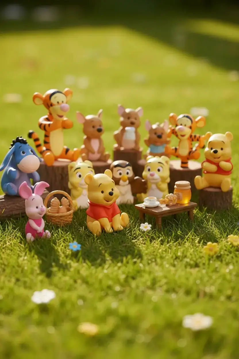 Disney Lisanslı Winnie the Pooh Mini Figür – Koleksiyonluk Sevimli Dekoratif Tasarım