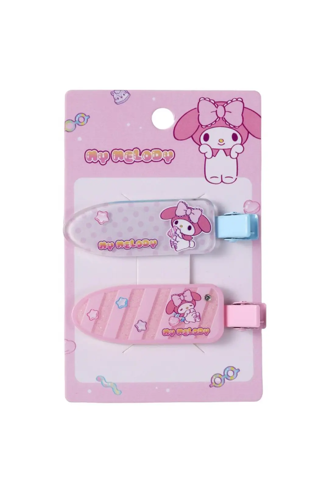 Hello Kitty Lisanslı Tatlı Fabrika Saç Tokası Seti (2 Adet) – Akrilik & Metal